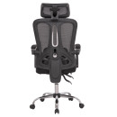 ΚΑΡΕΚΛΑ ΓΡΑΦΕΙΟΥ BARNET HM18258.01 ΜΑΥΡΟ MESH-ΜΑΥΡΟΣ ΣΚΕΛΕΤΟΣ NYLON 61x62x123Υ