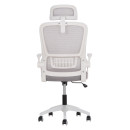 ΚΑΡΕΚΛΑ ΓΡΑΦΕΙΟΥ BLAZER HM1205.02 ΓΚΡΙ MESH-ΛΕΥΚΟΣ ΣΚΕΛΕΤΟΣ 60x58x110-130Υεκ.