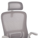 ΚΑΡΕΚΛΑ ΓΡΑΦΕΙΟΥ BLAZER HM1205.02 ΓΚΡΙ MESH-ΛΕΥΚΟΣ ΣΚΕΛΕΤΟΣ 60x58x110-130Υεκ.