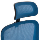 ΚΑΡΕΚΛΑ ΓΡΑΦΕΙΟΥ BLAZER HM1205.03 ΜΠΛΕ MESH-ΜΑΥΡΟΣ ΣΚΕΛΕΤΟΣ 60x58x110-130Υεκ.