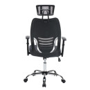 ΚΑΡΕΚΛΑ ΓΡΑΦΕΙΟΥ BRIEF HM1206.02 ΓΚΡΙ MESH--ΒΑΣΗ ΧΡΩΜΙΟΥ 63x64x122Υεκ.