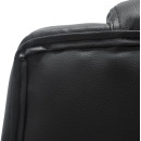 ΚΑΡΕΚΛΑ ΓΡΑΦΕΙΟΥ CANAN HM1201 ΜΑΥΡO PVC-ΒΑΣΗ ΧΡΩΜΙΟΥ 66x61x105Υεκ.