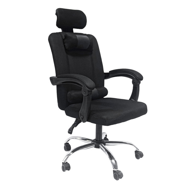 ΚΑΡΕΚΛΑ ΓΡΑΦΕΙΟΥ CRONER HM1196.01 ΜΑΥΡΟ MESH-ΜΕΤΑΛ.ΒΑΣΗ 58x99x120Υεκ.