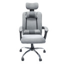 ΚΑΡΕΚΛΑ ΓΡΑΦΕΙΟΥ CRONER HM1196.02 ΓΚΡΙ MESH-ΜΕΤΑΛ.ΒΑΣΗ 58x67x124Υεκ.