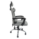 ΚΑΡΕΚΛΑ ΓΡΑΦΕΙΟΥ CRONER HM1196.02 ΓΚΡΙ MESH-ΜΕΤΑΛ.ΒΑΣΗ 58x67x124Υεκ.