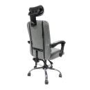 ΚΑΡΕΚΛΑ ΓΡΑΦΕΙΟΥ CRONER HM1196.02 ΓΚΡΙ MESH-ΜΕΤΑΛ.ΒΑΣΗ 58x67x124Υεκ.