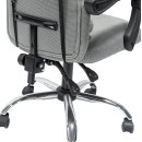 ΚΑΡΕΚΛΑ ΓΡΑΦΕΙΟΥ CRONER HM1196.02 ΓΚΡΙ MESH-ΜΕΤΑΛ.ΒΑΣΗ 58x67x124Υεκ.