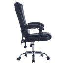 ΚΑΡΕΚΛΑ ΓΡΑΦΕΙΟΥ ΔΙΕΥΘΥΝΤΙΚΗ KYRON HM1221.01 ΜΑΥΡO PU--ΒΑΣΗ ΧΡΩΜΙΟΥ 65x46x112Υεκ