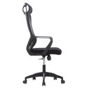 ΚΑΡΕΚΛΑ ΓΡΑΦΕΙΟΥ ELVAR HM1219.01 ΜΑΥΡO MESH--ΒΑΣΗ ΠΟΛΥΠΡΟΠΥΛΕΝΙΟΥ 63x56x125Υεκ