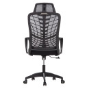 ΚΑΡΕΚΛΑ ΓΡΑΦΕΙΟΥ ELVAR HM1219.01 ΜΑΥΡO MESH--ΒΑΣΗ ΠΟΛΥΠΡΟΠΥΛΕΝΙΟΥ 63x56x125Υεκ
