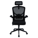 ΚΑΡΕΚΛΑ ΓΡΑΦΕΙΟΥ FLOATER HM1230.01 ΜΑΥΡO MESH & PP 62x62x115-125Υεκ
