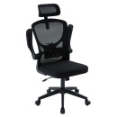 ΚΑΡΕΚΛΑ ΓΡΑΦΕΙΟΥ FLOATER HM1230.01 ΜΑΥΡO MESH & PP 62x62x115-125Υεκ