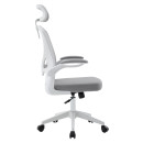 ΚΑΡΕΚΛΑ ΓΡΑΦΕΙΟΥ FLOATER HM1230.02 ΛΕΥΚΟ PP--ΑΝΟΙΧΤΟ ΓΚΡΙ MESH 62x62x115-125Υεκ
