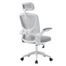 ΚΑΡΕΚΛΑ ΓΡΑΦΕΙΟΥ FLOATER HM1230.02 ΛΕΥΚΟ PP--ΑΝΟΙΧΤΟ ΓΚΡΙ MESH 62x62x115-125Υεκ