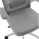 ΚΑΡΕΚΛΑ ΓΡΑΦΕΙΟΥ FLOATER HM1230.02 ΛΕΥΚΟ PP--ΑΝΟΙΧΤΟ ΓΚΡΙ MESH 62x62x115-125Υεκ
