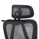 ΚΑΡΕΚΛΑ ΓΡΑΦΕΙΟΥ FRANTIC HM1224.01 ΜΑΥΡO MESH & ΠΟΛΥΠΡΟΠΥΛΕΝΙΟ 60x66x130Υεκ