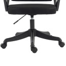 ΚΑΡΕΚΛΑ ΓΡΑΦΕΙΟΥ FRANTIC HM1224.01 ΜΑΥΡO MESH & ΠΟΛΥΠΡΟΠΥΛΕΝΙΟ 60x66x130Υεκ