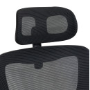 ΚΑΡΕΚΛΑ ΓΡΑΦΕΙΟΥ KESI HM1222.01 ΜΑΥΡO MESH & PP 61x62x125Υεκ.