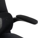 ΚΑΡΕΚΛΑ ΓΡΑΦΕΙΟΥ KESI HM1222.01 ΜΑΥΡO MESH & PP 61x62x125Υεκ.