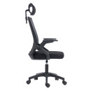 ΚΑΡΕΚΛΑ ΓΡΑΦΕΙΟΥ MATRON HM1226.01 ΜΑΥΡO PP & MESH ΥΦΑΣΜΑ 47x47x128Υεκ