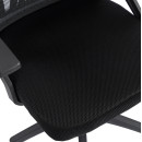 ΚΑΡΕΚΛΑ ΓΡΑΦΕΙΟΥ MATRON HM1226.01 ΜΑΥΡO PP & MESH ΥΦΑΣΜΑ 47x47x128Υεκ
