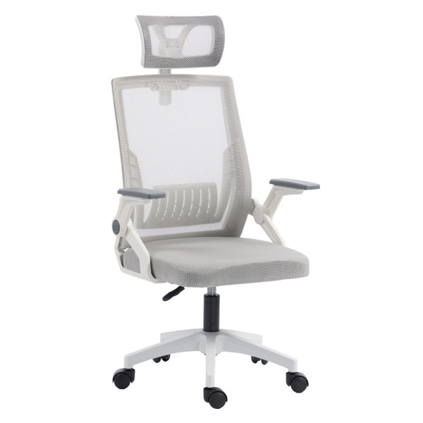 ΚΑΡΕΚΛΑ ΓΡΑΦΕΙΟΥ MATRON HM1226.02 ΛΕΥΚΟ PP--ΑΝΟΙΧΤΟ ΓΚΡΙ MESH 59x55x115Υεκ