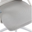 ΚΑΡΕΚΛΑ ΓΡΑΦΕΙΟΥ MATRON HM1226.02 ΛΕΥΚΟ PP--ΑΝΟΙΧΤΟ ΓΚΡΙ MESH 59x55x115Υεκ