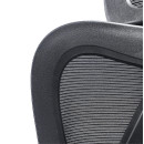 ΚΑΡΕΚΛΑ ΓΡΑΦΕΙΟΥ MEXER HM1195.01 ΜΑΥΡΟ MESH-PP ΒΑΣΗ 68x70x136Υεκ.