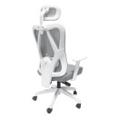 ΚΑΡΕΚΛΑ ΓΡΑΦΕΙΟΥ MEXER HM1195.02 ΓΚΡΙ MESH-PP ΒΑΣΗ-ΣΚΕΛΕΤΟΣ ΛΕΥΚΟΣ 68x70x136Υεκ.