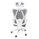 ΚΑΡΕΚΛΑ ΓΡΑΦΕΙΟΥ MEXER HM1195.02 ΓΚΡΙ MESH-PP ΒΑΣΗ-ΣΚΕΛΕΤΟΣ ΛΕΥΚΟΣ 68x70x136Υεκ.