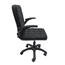 ΚΑΡΕΚΛΑ ΓΡΑΦΕΙΟΥ PORTIMA HM1197.01 ΜΑΥΡΟ PVC-ΣΚΕΛΕΤΟΣ & ΒΑΣΗ 69x57x97Υεκ.