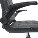 ΚΑΡΕΚΛΑ ΓΡΑΦΕΙΟΥ PORTIMA HM1197.01 ΜΑΥΡΟ PVC-ΣΚΕΛΕΤΟΣ & ΒΑΣΗ 69x57x97Υεκ.