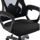 ΚΑΡΕΚΛΑ ΓΡΑΦΕΙΟΥ SALAS HM1223.01 ΠΟΛΥΠΡΟΠΥΛΕΝΙΟ & MESH--ΜΑΥΡΟ 60x60x118-128Υεκ