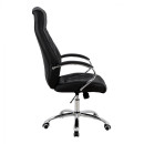 ΚΑΡΕΚΛΑ ΓΡΑΦΕΙΟΥ SHALY HM1098.01 PU ΣΕ ΜΑΥΡΟ 62x80x125Υεκ