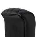ΚΑΡΕΚΛΑ ΓΡΑΦΕΙΟΥ SHALY HM1098.01 PU ΣΕ ΜΑΥΡΟ 62x80x125Υεκ