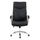 ΚΑΡΕΚΛΑ ΓΡΑΦΕΙΟΥ SHASHI HM1093.01 ΜΑΥΡΟ PU 63x80x118-126Υ