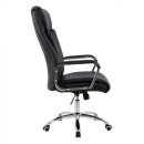 ΚΑΡΕΚΛΑ ΓΡΑΦΕΙΟΥ SHASHI HM1093.01 ΜΑΥΡΟ PU 63x80x118-126Υ