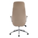 ΚΑΡΕΚΛΑ ΓΡΑΦΕΙΟΥ TEETER HM18355.02 ΜΠΕΖ PU ΔΕΡΜΑ--ΒΑΣΗ ΧΡΩΜΙΟΥ 67x66x121Υεκ