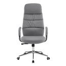 ΚΑΡΕΚΛΑ ΓΡΑΦΕΙΟΥ TEETER HM18355.10 ΓΚΡΙ PU ΔΕΡΜΑ--ΒΑΣΗ ΧΡΩΜΙΟΥ 67x66x121Υεκ