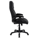 ΚΑΡΕΚΛΑ ΓΡΑΦΕΙΟΥ THORIN HM1050.01 ΜΕ MASSAGE ΜΑΥΡΗ HOMEMARKT 62x70x127Y εκ.