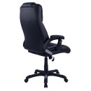 ΚΑΡΕΚΛΑ ΓΡΑΦΕΙΟΥ THORIN HM1050.01 ΜΕ MASSAGE ΜΑΥΡΗ HOMEMARKT 62x70x127Y εκ.