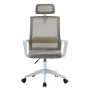 ΚΑΡΕΚΛΑ ΓΡΑΦΕΙΟΥ VELOCITY HM1229.02 ΛΕΥΚΟ PP--ΑΝΟΙΧΤΟ ΓΚΡΙ MESH 60x62x123Υεκ