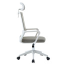 ΚΑΡΕΚΛΑ ΓΡΑΦΕΙΟΥ VELOCITY HM1229.02 ΛΕΥΚΟ PP--ΑΝΟΙΧΤΟ ΓΚΡΙ MESH 60x62x123Υεκ