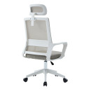 ΚΑΡΕΚΛΑ ΓΡΑΦΕΙΟΥ VELOCITY HM1229.02 ΛΕΥΚΟ PP--ΑΝΟΙΧΤΟ ΓΚΡΙ MESH 60x62x123Υεκ