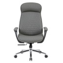 ΚΑΡΕΚΛΑ ΓΡΑΦΕΙΟΥ VELUM HM1233.10 ΓΚΡΙ PU--ΒΑΣΗ ΧΡΩΜΙΟΥ 71x69x116-122Υεκ.