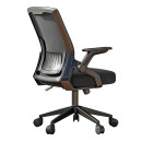 ΚΑΡΕΚΛΑ ΓΡΑΦΕΙΟΥ ZENITH HM1225.01 PP & MESH ΥΦΑΣΜΑ--ΜΑΥΡΟ 58x55x100Υεκ
