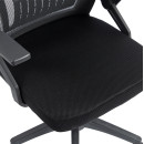 ΚΑΡΕΚΛΑ ΓΡΑΦΕΙΟΥ ZENITH HM1225.01 PP & MESH ΥΦΑΣΜΑ--ΜΑΥΡΟ 58x55x100Υεκ