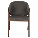 ΚΑΡΕΚΛΑ HANA HM9746.02 RUBBERWOOD ΣΕ ΚΑΡΥΔΙ ΧΡΩΜΑ-ΓΚΡΙ ΥΦΑΣΜΑ 55x60x84Yεκ. 2τμχ