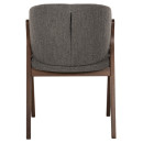 ΚΑΡΕΚΛΑ HANA HM9746.02 RUBBERWOOD ΣΕ ΚΑΡΥΔΙ ΧΡΩΜΑ-ΓΚΡΙ ΥΦΑΣΜΑ 55x60x84Yεκ. 2τμχ