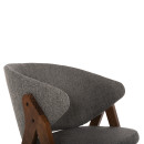 ΚΑΡΕΚΛΑ HANA HM9746.02 RUBBERWOOD ΣΕ ΚΑΡΥΔΙ ΧΡΩΜΑ-ΓΚΡΙ ΥΦΑΣΜΑ 55x60x84Yεκ. 2τμχ